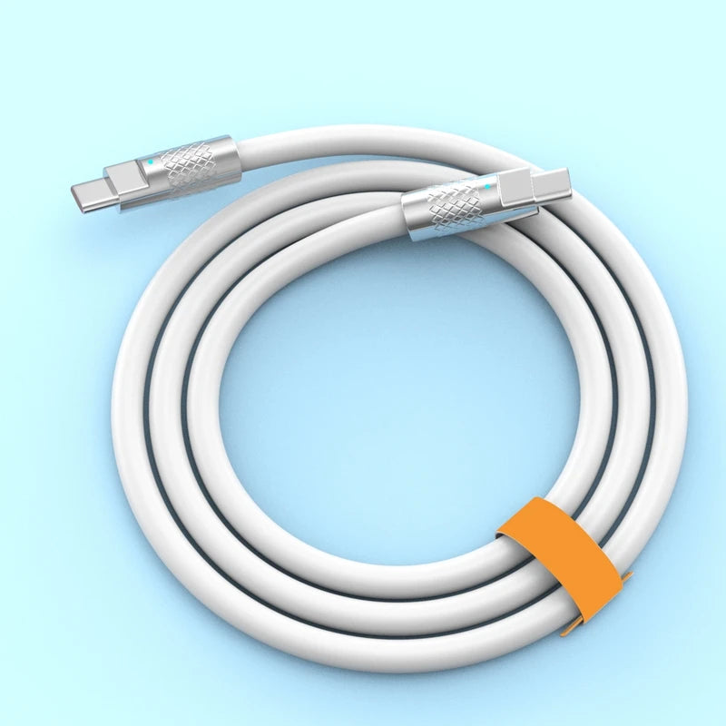 120W Super Fast Charging USB-C to USB-C Liquid Silicone Cable - 17