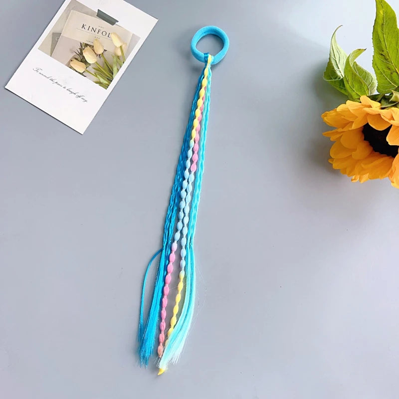 Braided Wig Ponytail Hair Ties for Girls - 12