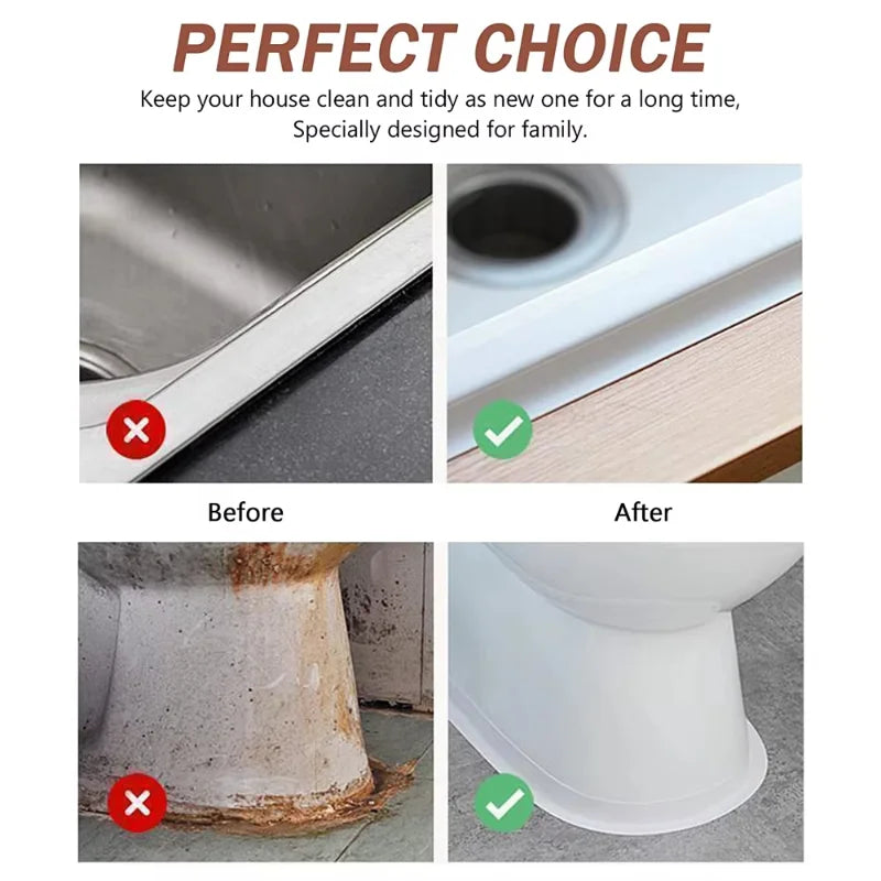 Waterproof Self-Adhesive Sealing Tape for Kitchen and Bathroom