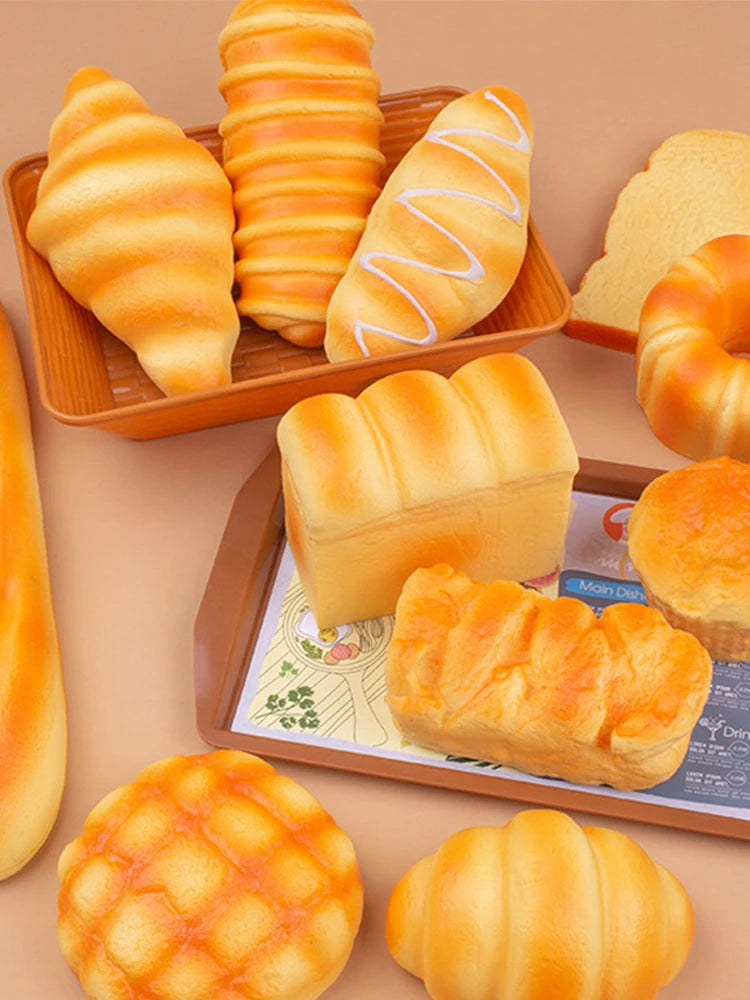 Slow-Rise Bread Squishy Stress Relief Toy