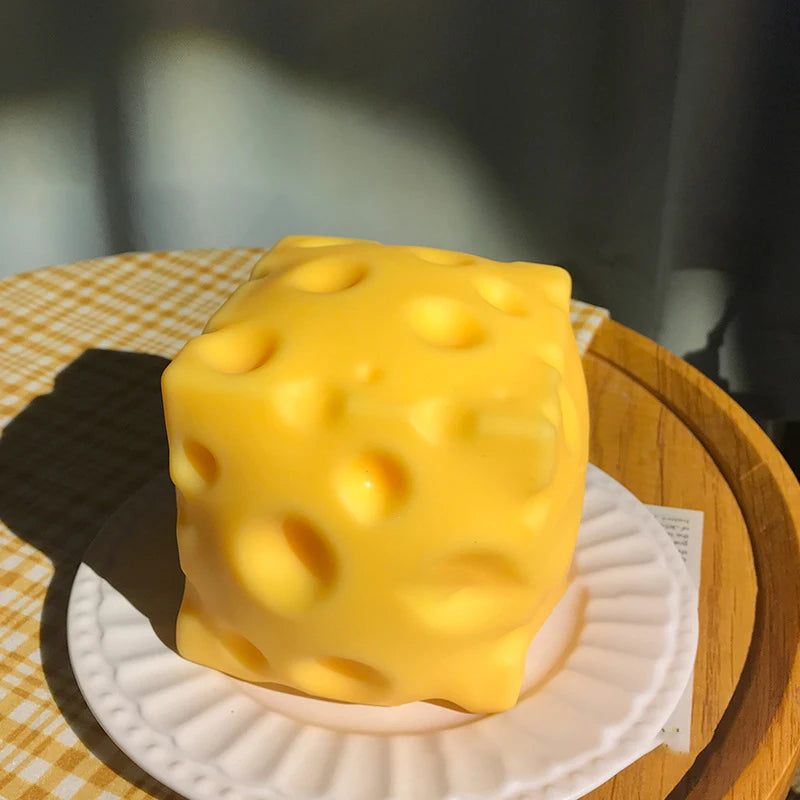 Large Cheese Squeeze Stress Relief Fidget Toy