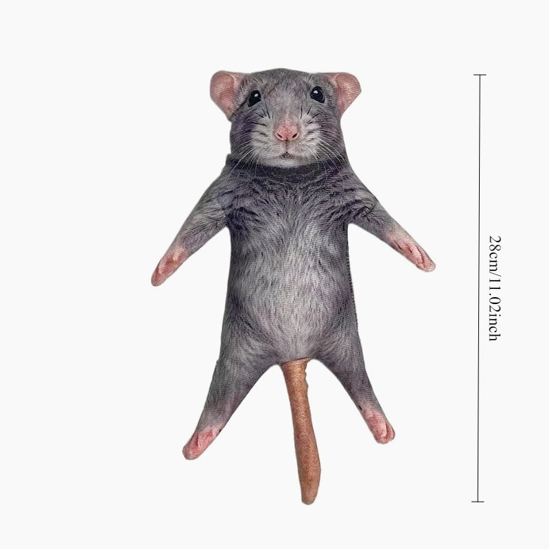Realistic Soft Mouse Plush Toy for Kids and Collectors - 12