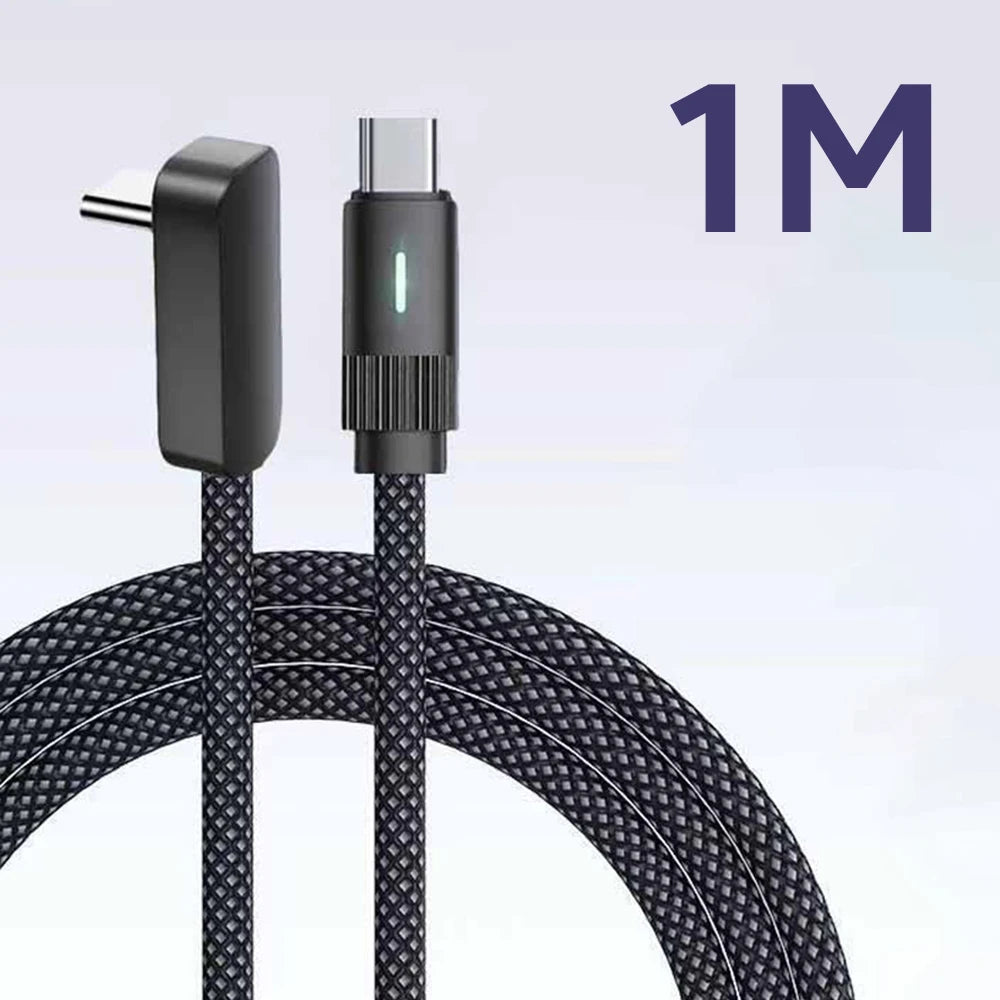 100W L-Shape Fast Charging USB-C Cable - 10