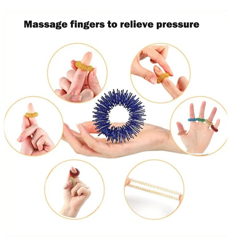 Spiky Sensory Finger Rings for Stress and Anxiety Relief