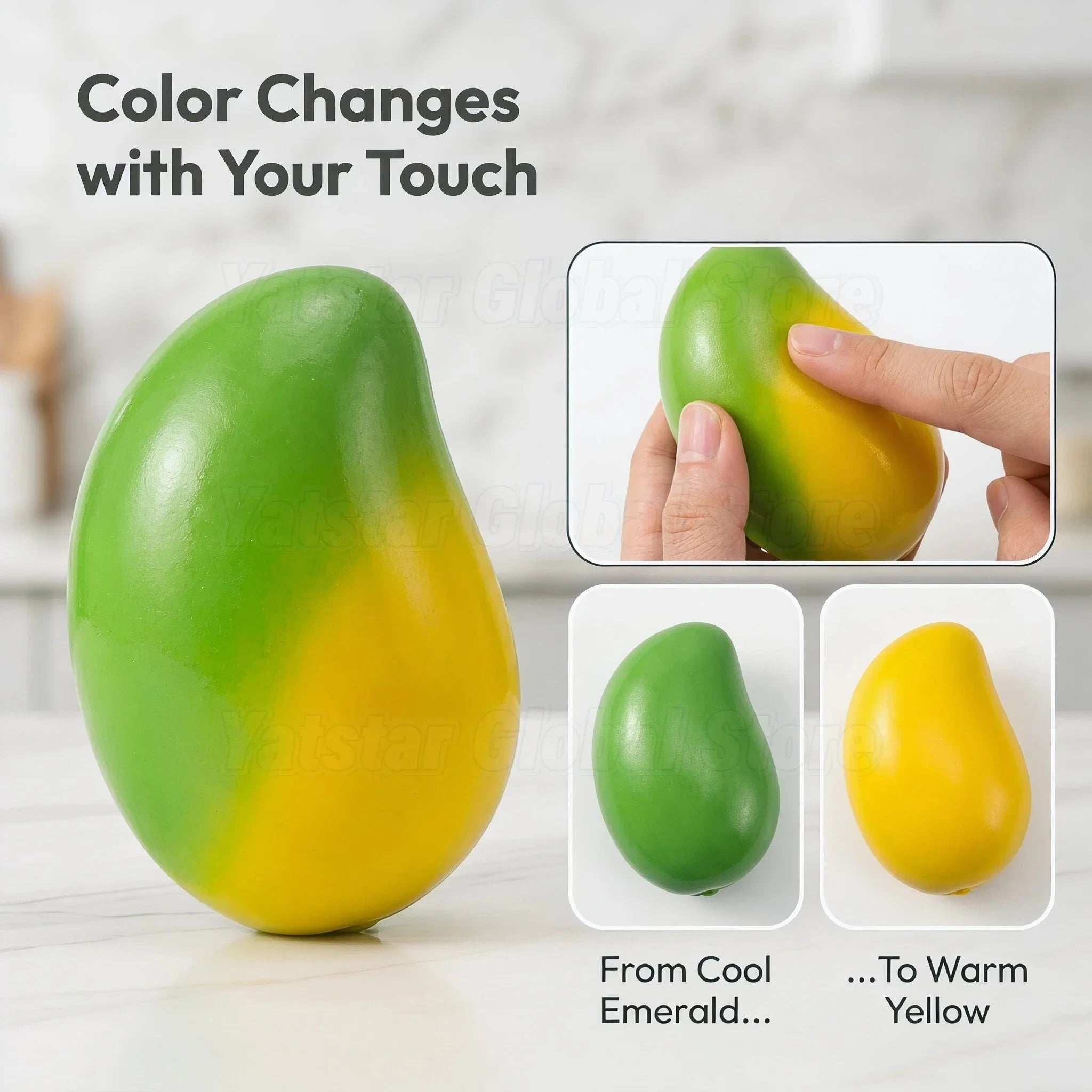 Color-Changing Mango Sensory Stress Relief Fidget Toy - 4
