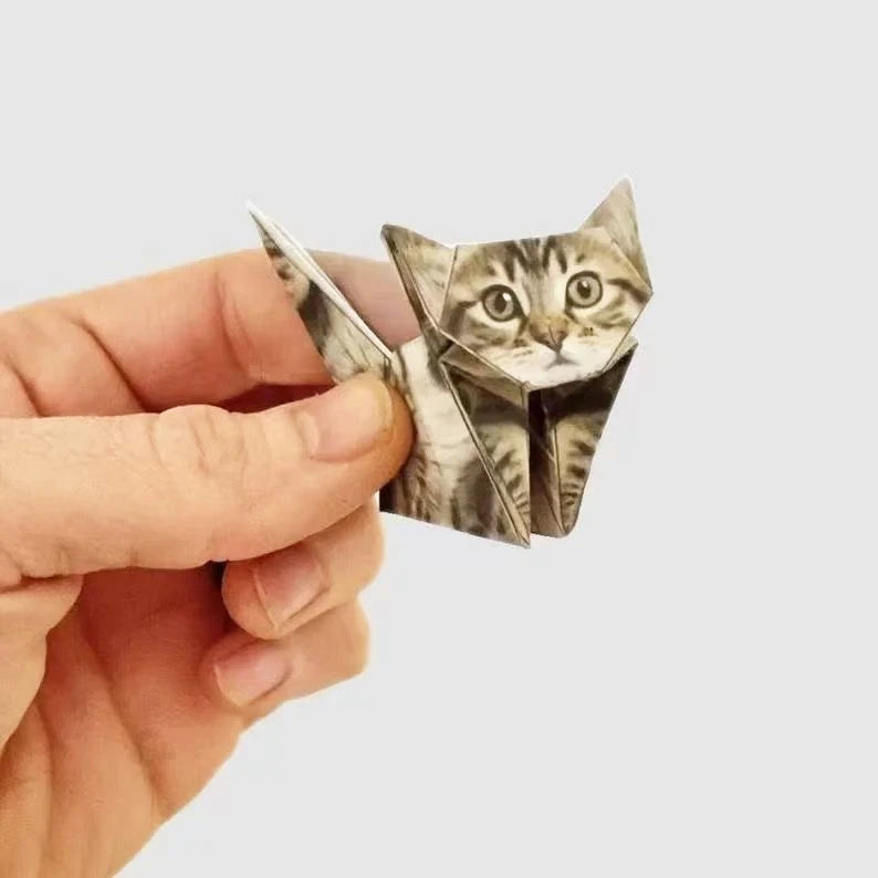 50pc DIY Cat Origami Paper Craft Set for Kids - 11