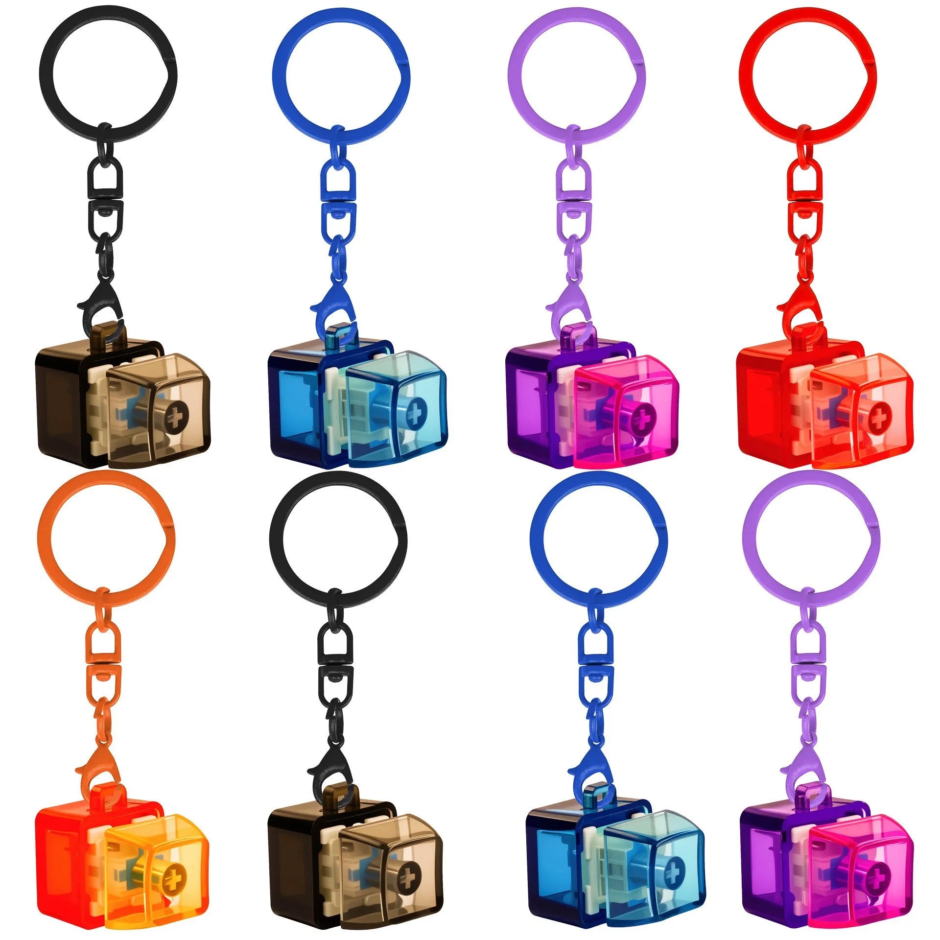 Mechanical Keyboard Switch Fidget Keychain for Stress Relief - 1