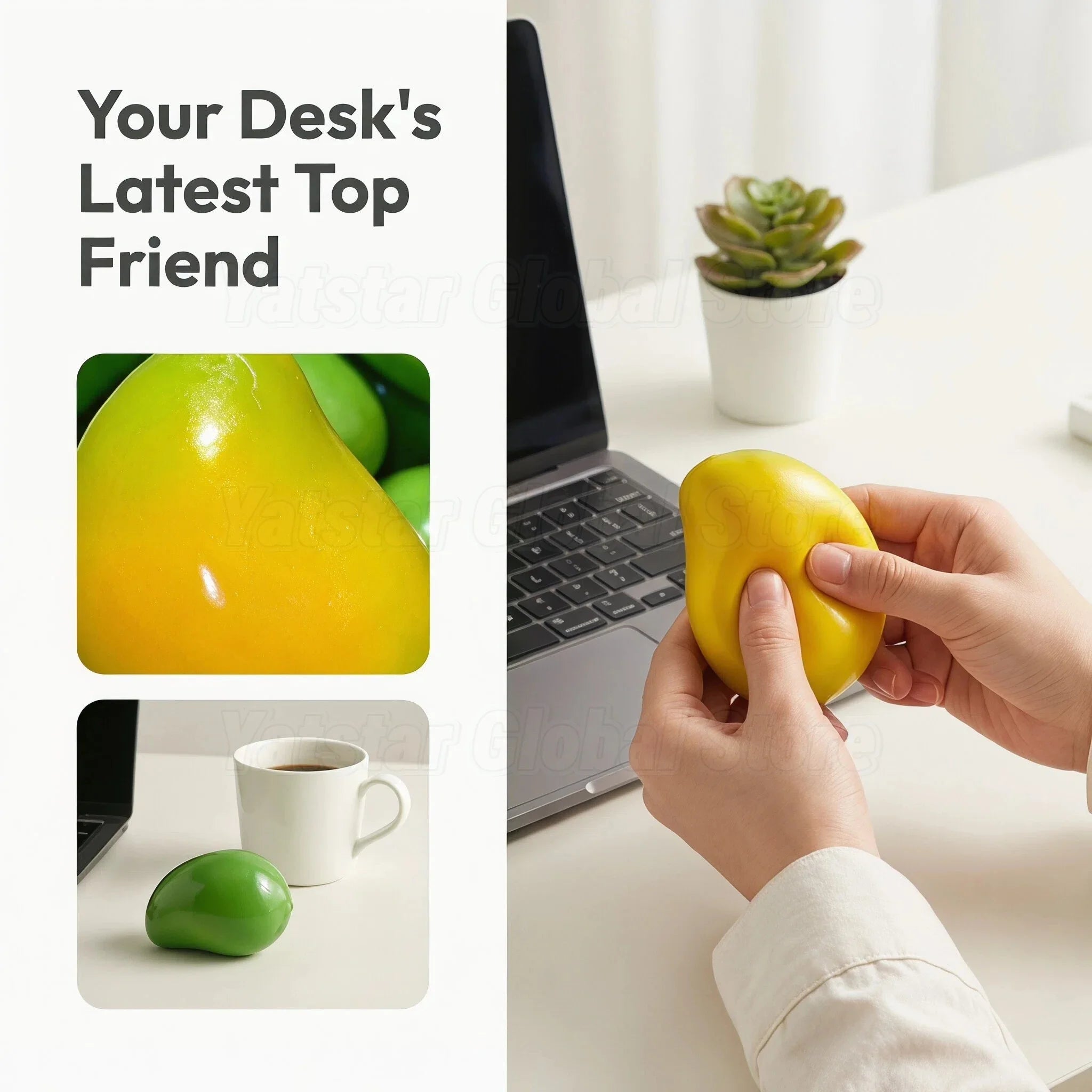 Color-Changing Mango Sensory Stress Relief Fidget Toy - 3