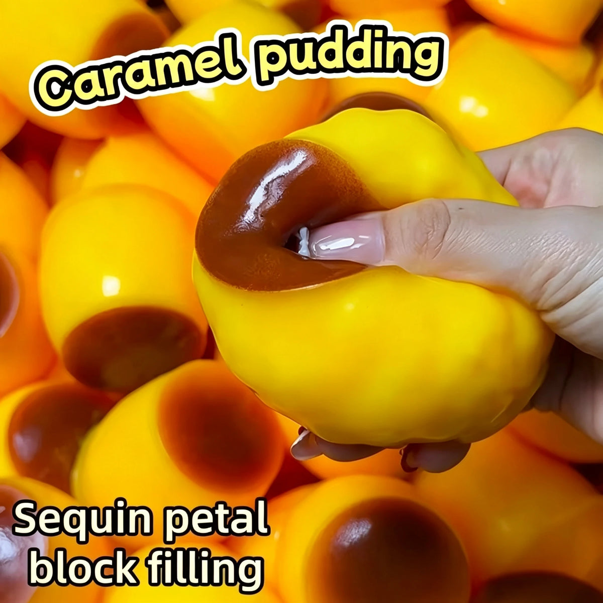 Caramel Pudding Sensory Fidget Toy for Stress Relief