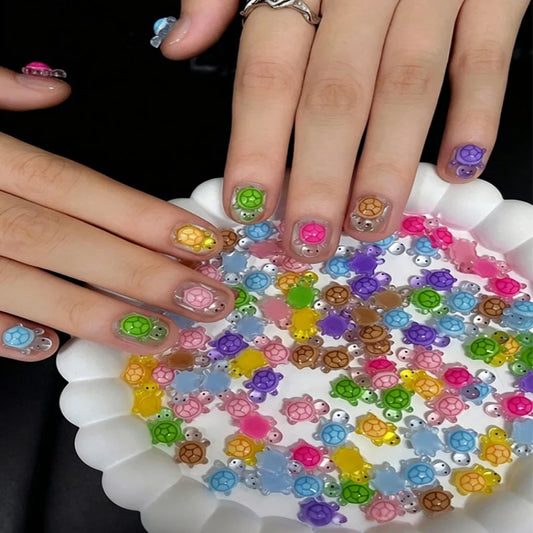 Glow in the Dark Mini Turtle Nail Art Charms