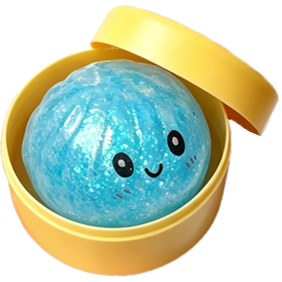 Glitter Dumpling Sensory Squishy Toy for Stress Relief