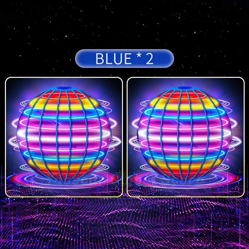 Hand-Controlled LED Flying Spinner Globe for Kids and Adults - 11