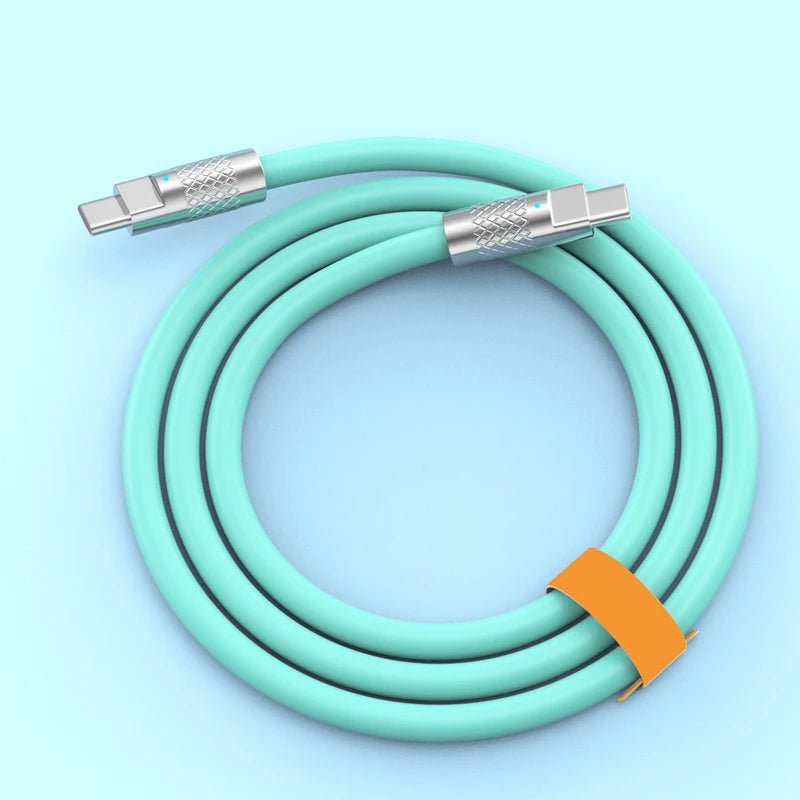 120W Super Fast Charging USB-C to USB-C Liquid Silicone Cable - 13
