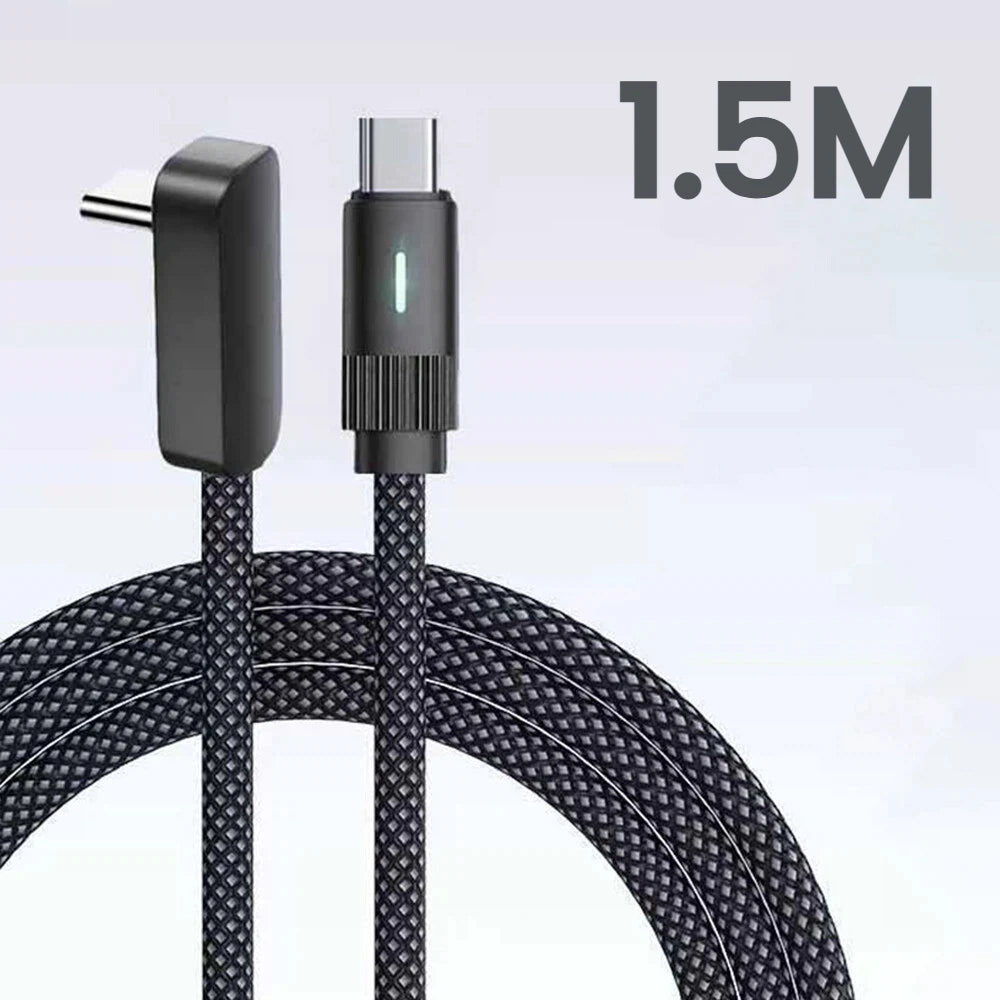 100W L-Shape Fast Charging USB-C Cable - 14