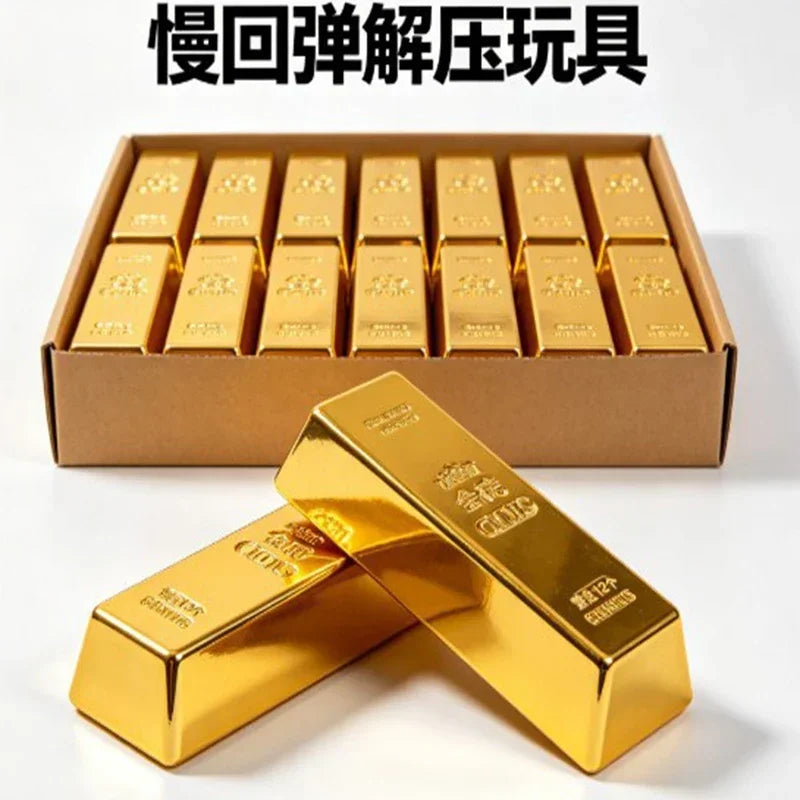 Gold Bar Stress Relief Squishy Toy - 11