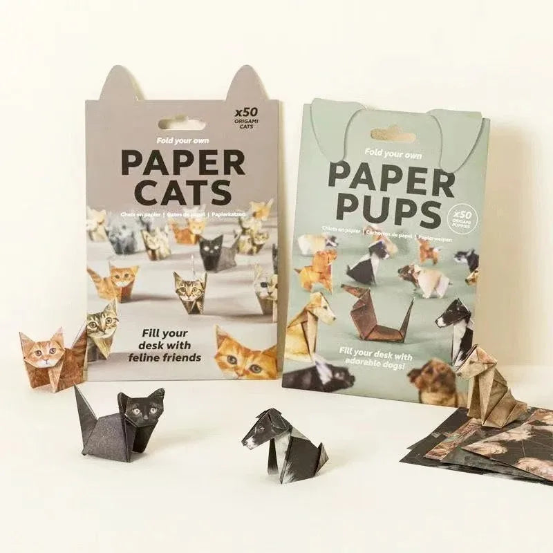 50pc DIY Cat Origami Paper Craft Set for Kids