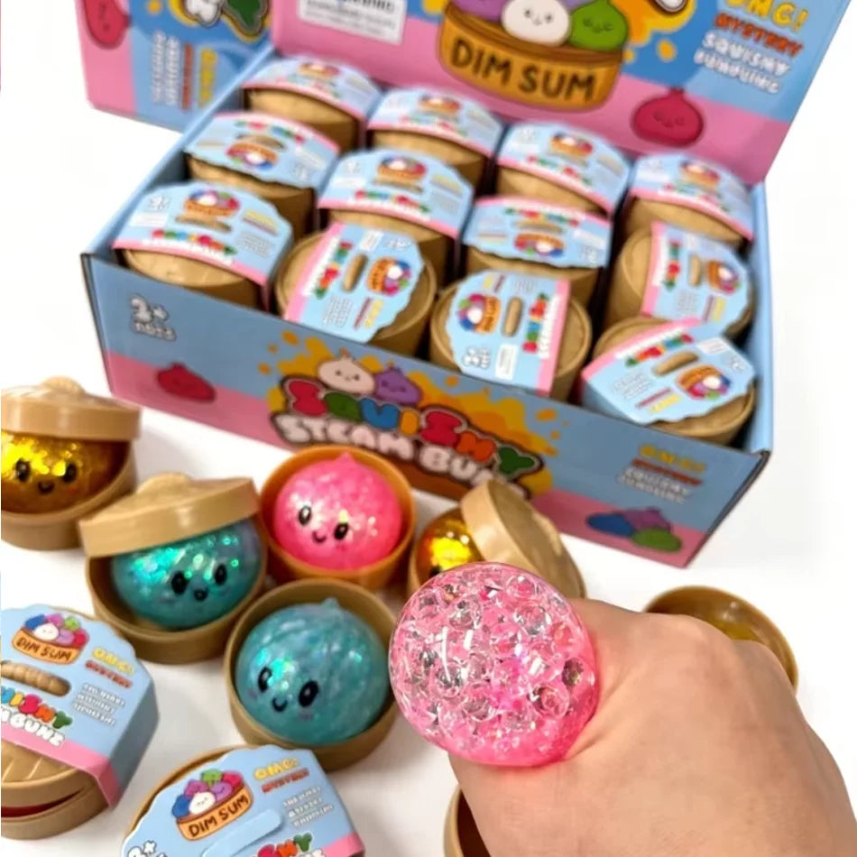 Glitter Dumpling Sensory Squishy Toy for Stress Relief - 5