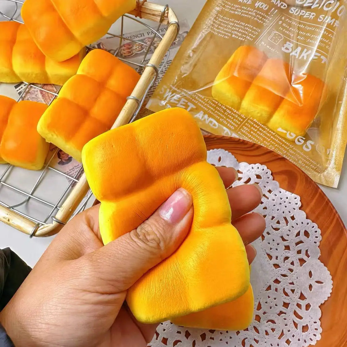 Slow-Rise Bread Squishy Stress Relief Toy