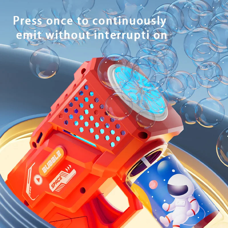 10-Hole Automatic Gatling Bubble Blaster for Kids - 3