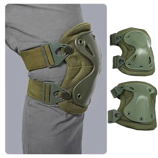 Heavy-Duty Protective Knee Pads for Sports and Tactical Use