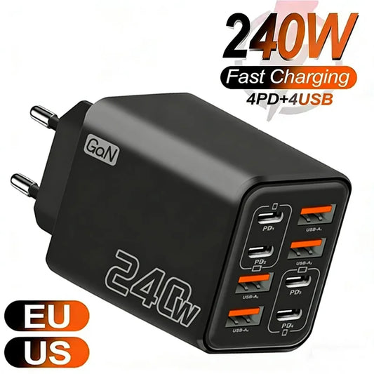 8-in-1 GaN Fast Charging Power Adapter