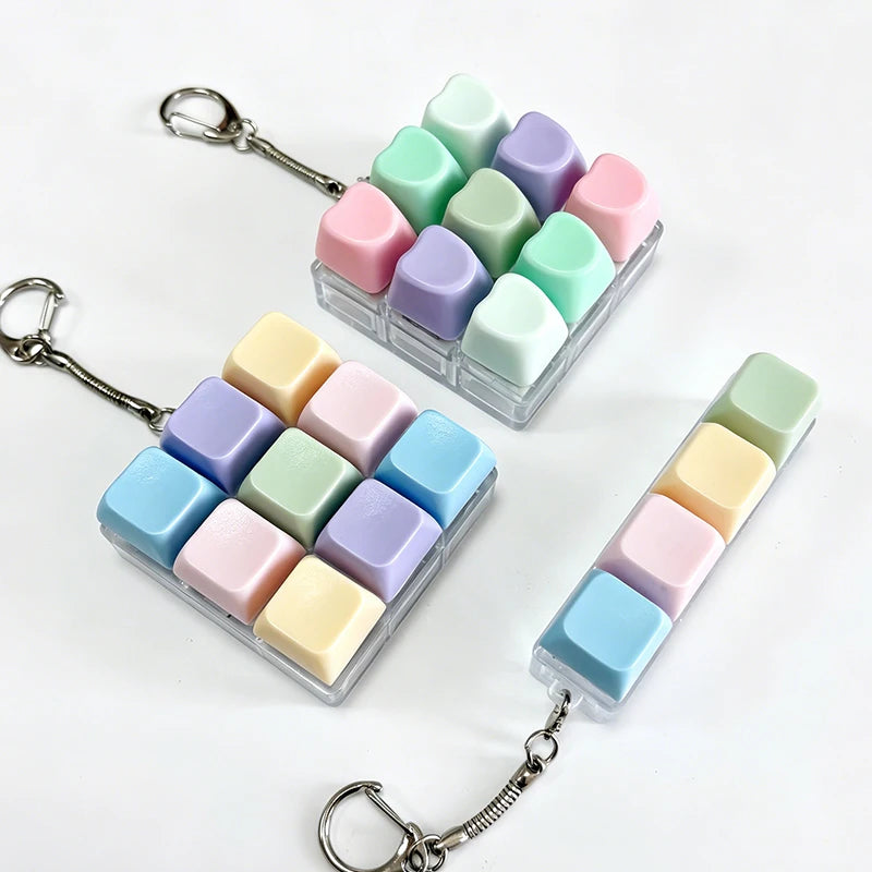 Mechanical Keyboard Fidget Keychain Stress Reliever - 1