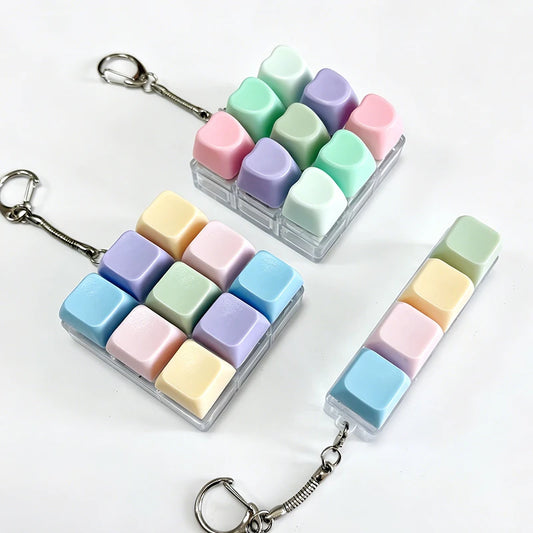 Mechanical Keyboard Fidget Keychain Stress Reliever