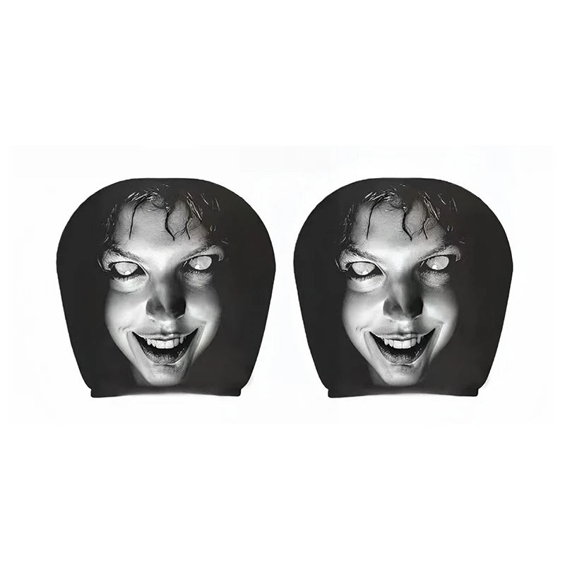 Spooky Halloween Horror Car Headrest Covers - 2 Pack - 13