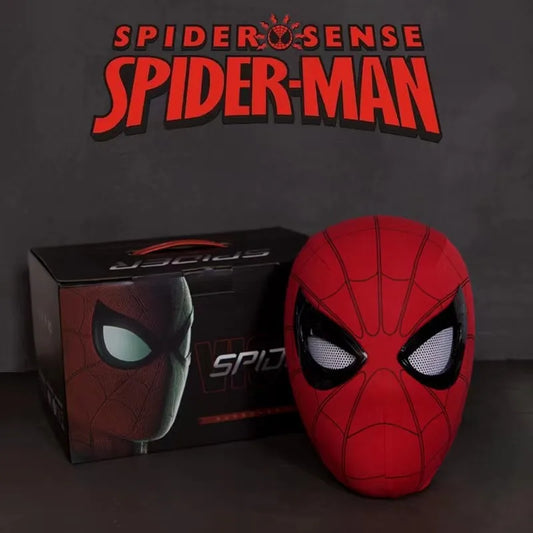Interactive Hero Mask with Chin-Operable Blinking Eyes