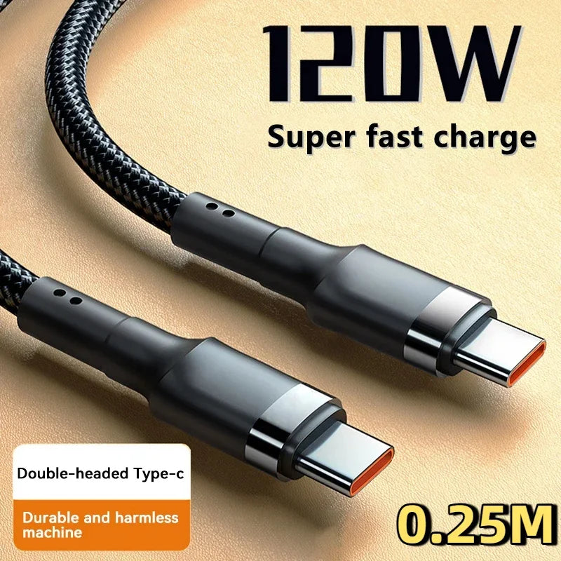 120W USB-C to USB-C Fast Charging Cable