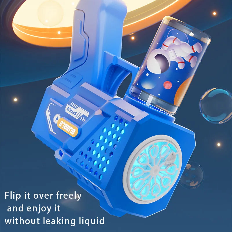 10-Hole Automatic Gatling Bubble Blaster for Kids - 4
