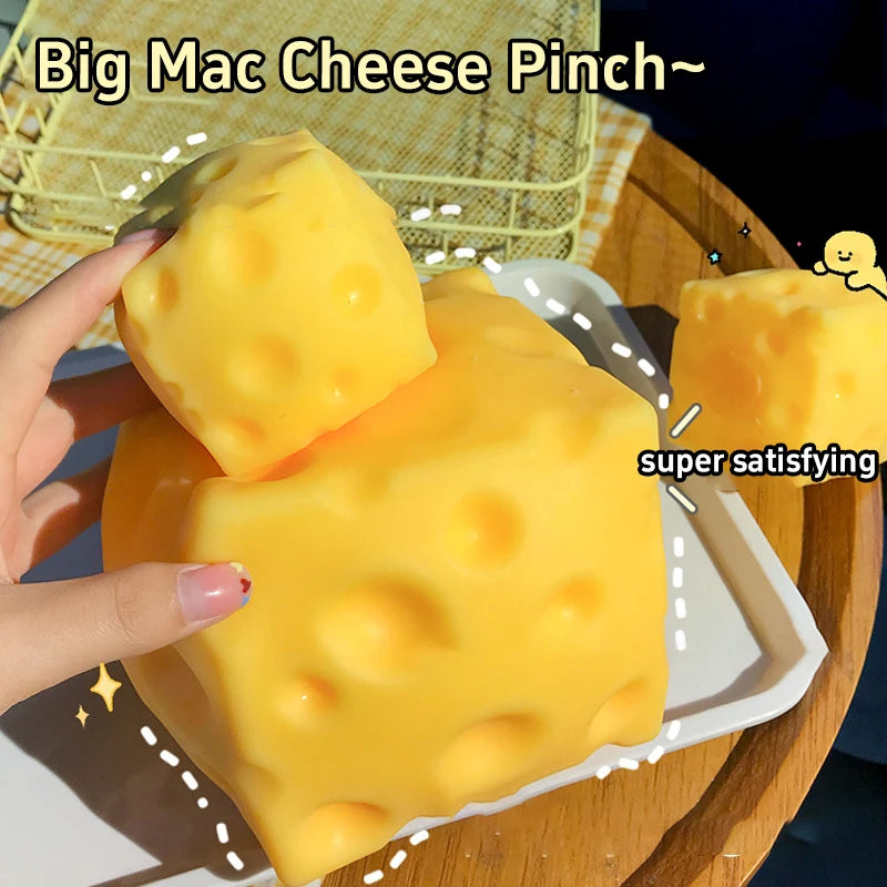 Giant Cheese Stress Relief Squeeze Toy - 5
