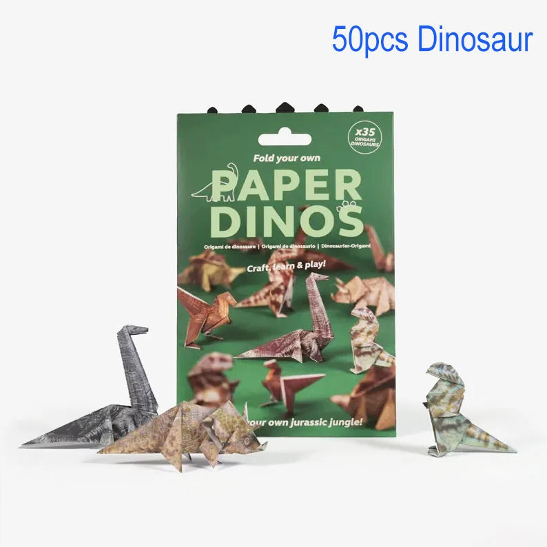 50pc DIY Cat Origami Paper Craft Set for Kids - 15