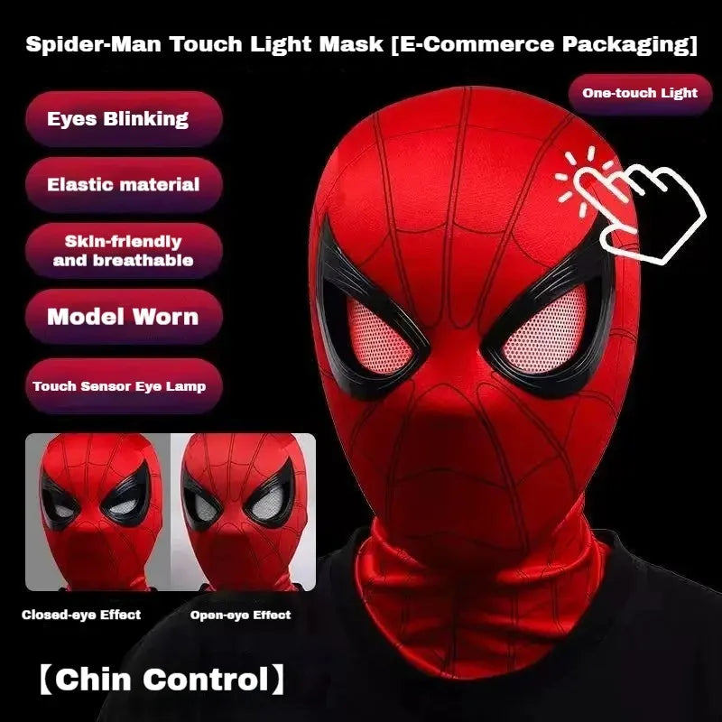 Interactive Hero Mask with Chin-Operable Blinking Eyes - 8