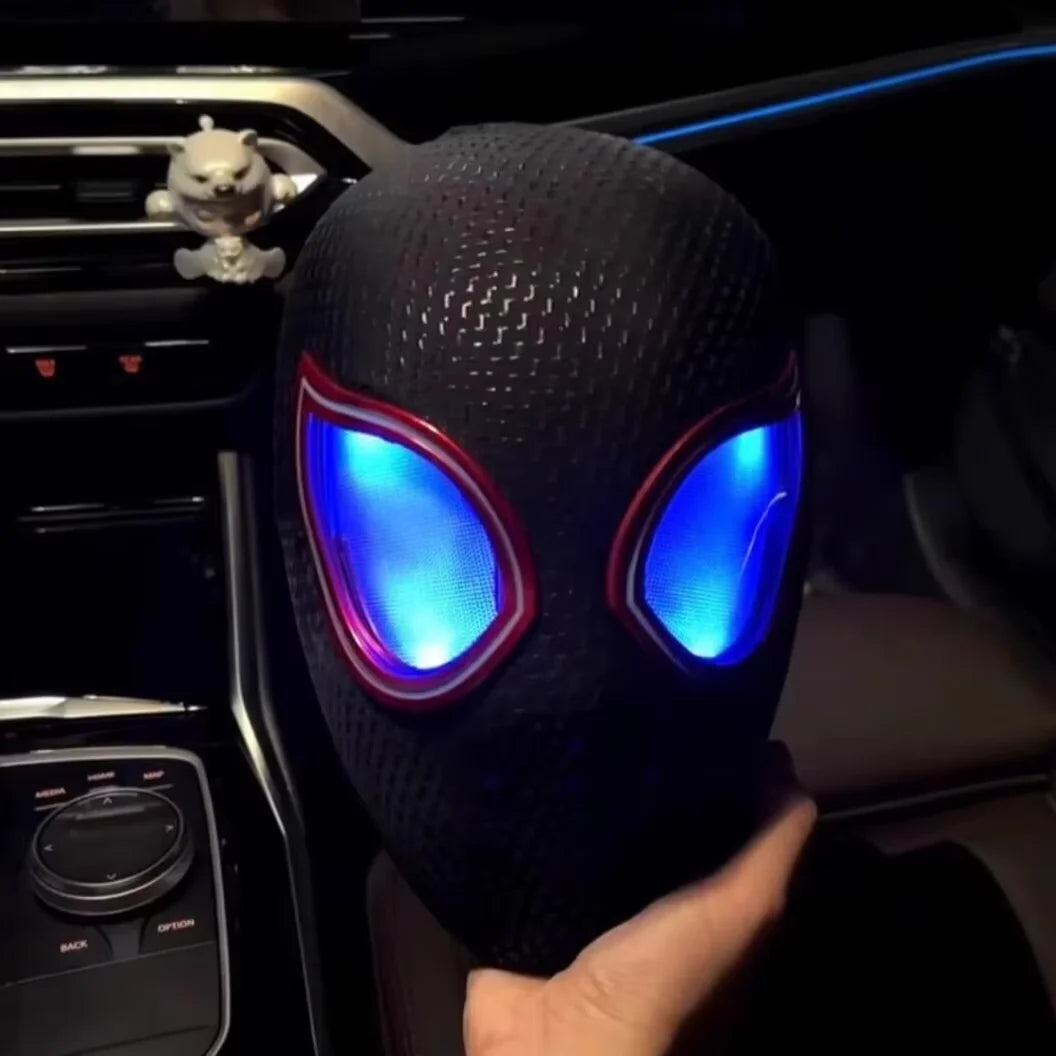 Interactive Miles Morales Mask with Remote Control Movable Eyes