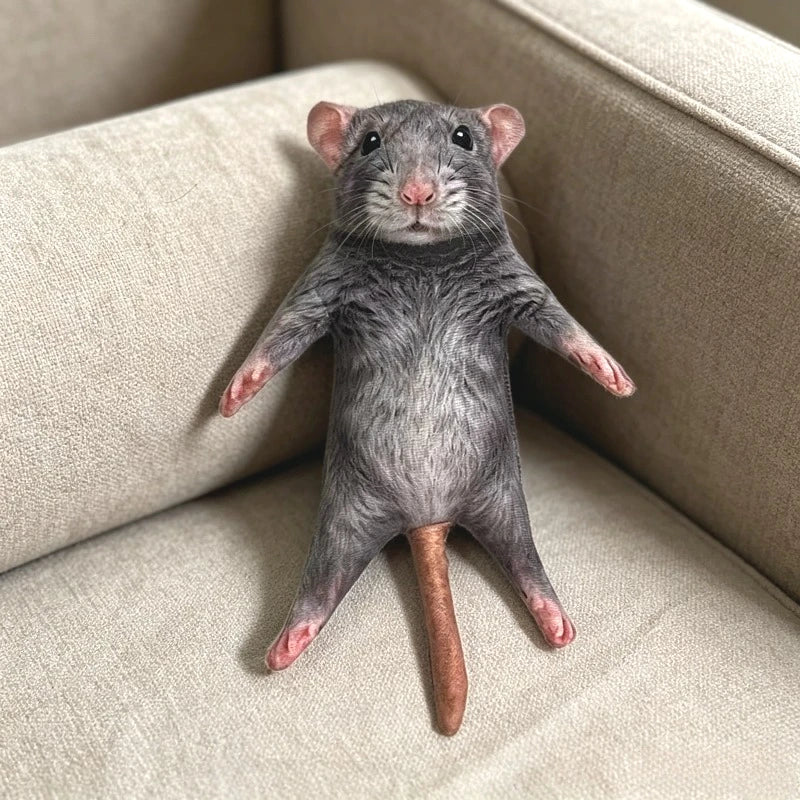 Realistic Soft Mouse Plush Toy for Kids and Collectors - 2
