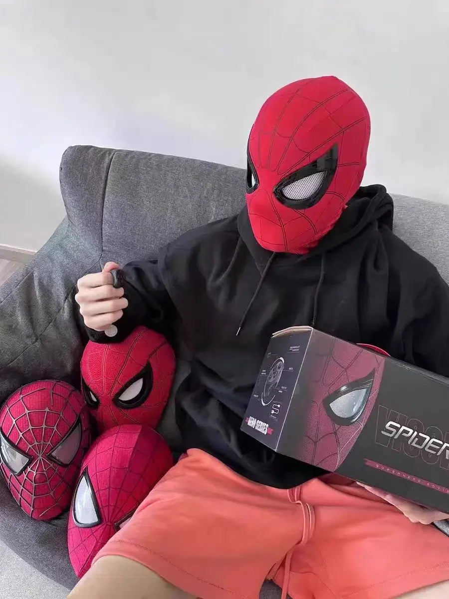 Interactive Hero Mask with Chin-Operable Blinking Eyes - 12