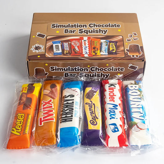 Slow-Rise Chocolate Bar Squishy Stress Relief Toys