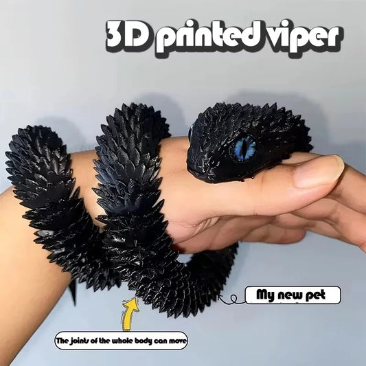 3D Articulated Snake Fidget Toy
