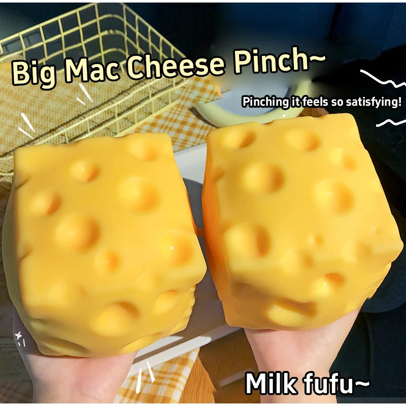 Giant Cheese Stress Relief Squeeze Toy - 2
