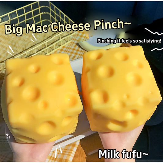 Large Cheese Squeeze Stress Relief Fidget Toy