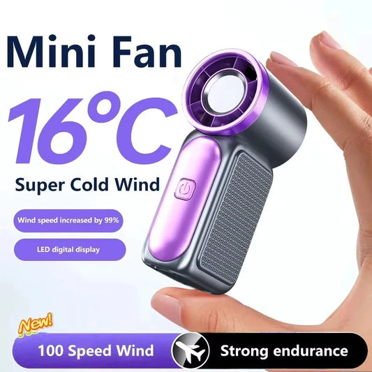Portable Handheld Turbo Cooling Fan for Travel and Outdoors