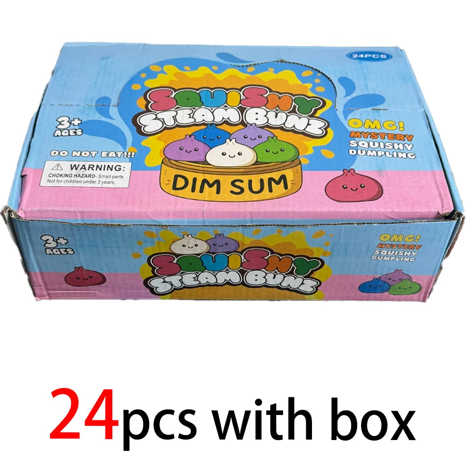 Glitter Dumpling Sensory Squishy Toy for Stress Relief - 25
