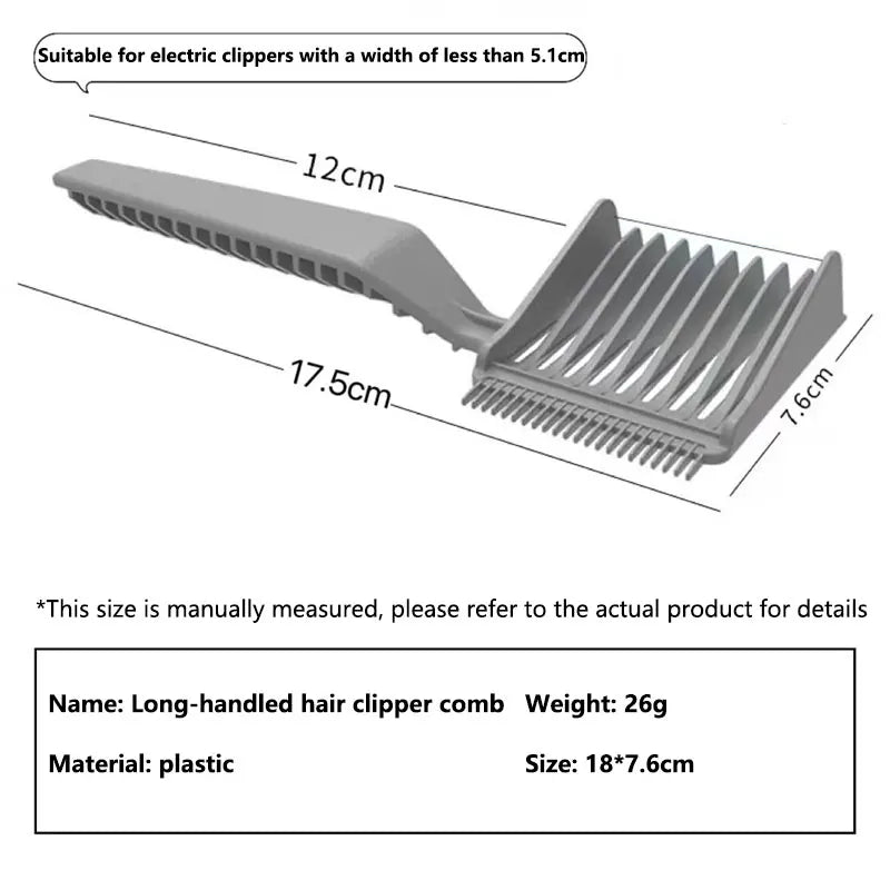 Professional V-Shaped Fade Comb for Precise Hair Trimming
