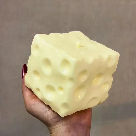 Jumbo Cheese Stress Relief Fidget Toy