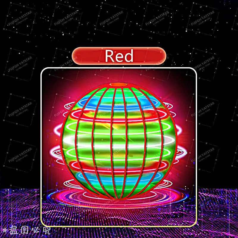 Hand-Controlled LED Flying Boomerang Spinner Ball - 12