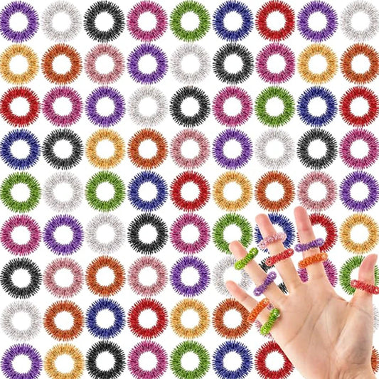 Spiky Sensory Finger Rings for Stress and Anxiety Relief