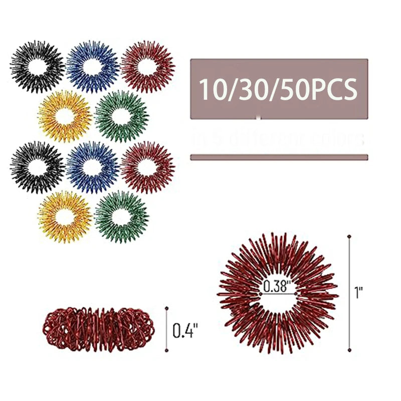 Spiky Sensory Finger Rings for Stress and Anxiety Relief
