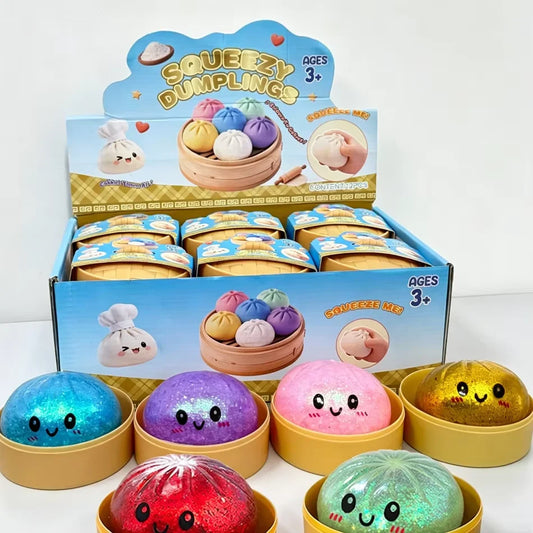 Glitter Dumpling Sensory Stress Relief Squeeze Toy