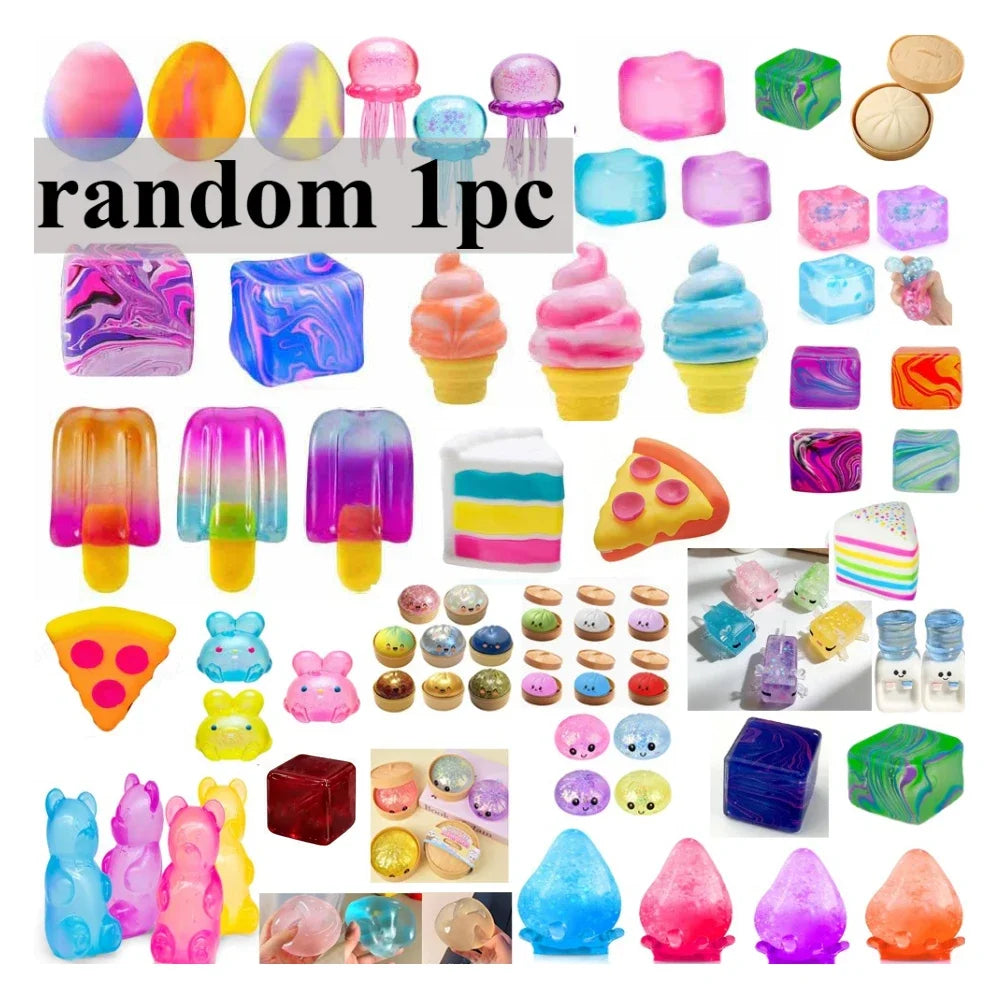 100-Piece Surprise Squishy Fidget Toy Collection - 15